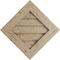 Ekena Millwork Timberthane Hand Hewn Diamond Faux Wood Non-Functional Gable Vent, Primed Tan, 36"W x 36"H GVURDI36X36DHHPR - alternate 1